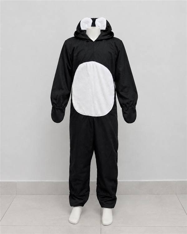 Oso negro con panza blanca