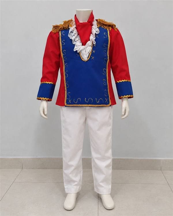 Simón Bolívar (chaqueta roja y azul)