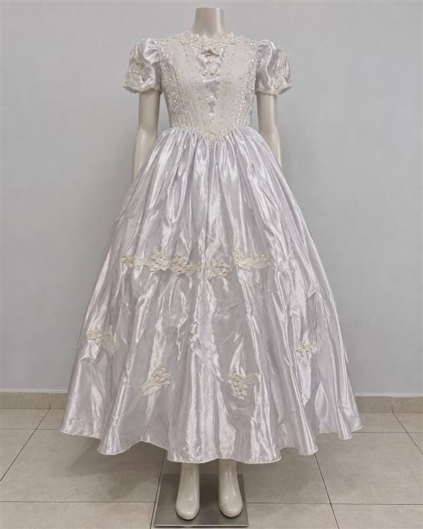 Vestido de época blanco satín (novia / primera comunión)