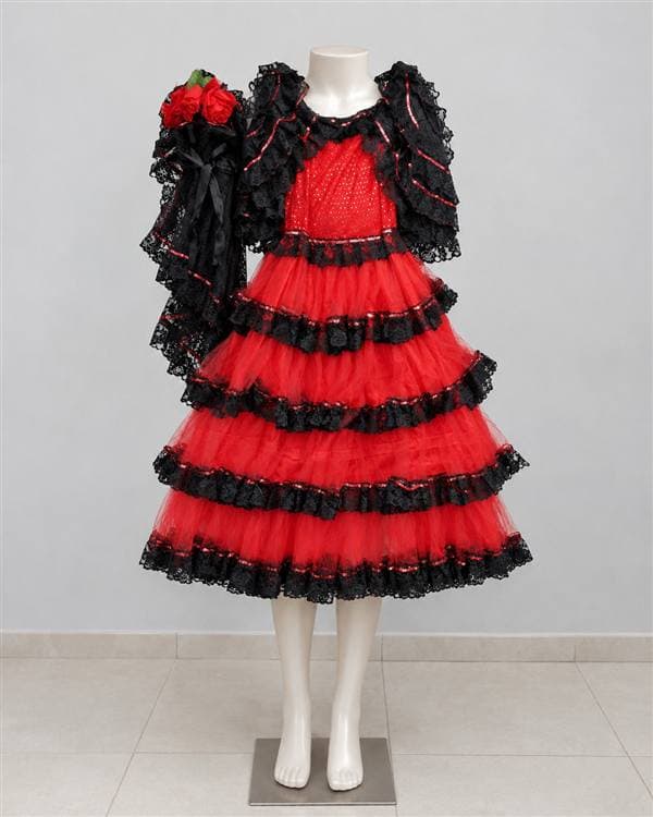 Española roja y negra