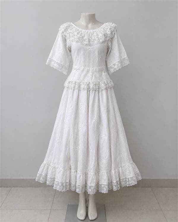 Folclórico (vestido blanco cumbia)