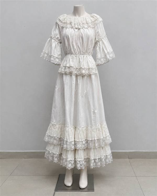 Folclórico (vestido blanco cumbia)